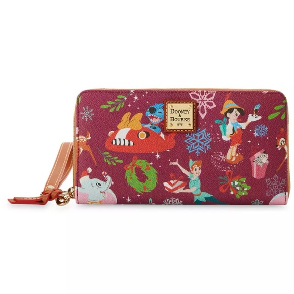 Dooney & Bourke Disney Classics Christmas Holiday Wristlet Wallet NWT - Picture 2 of 8